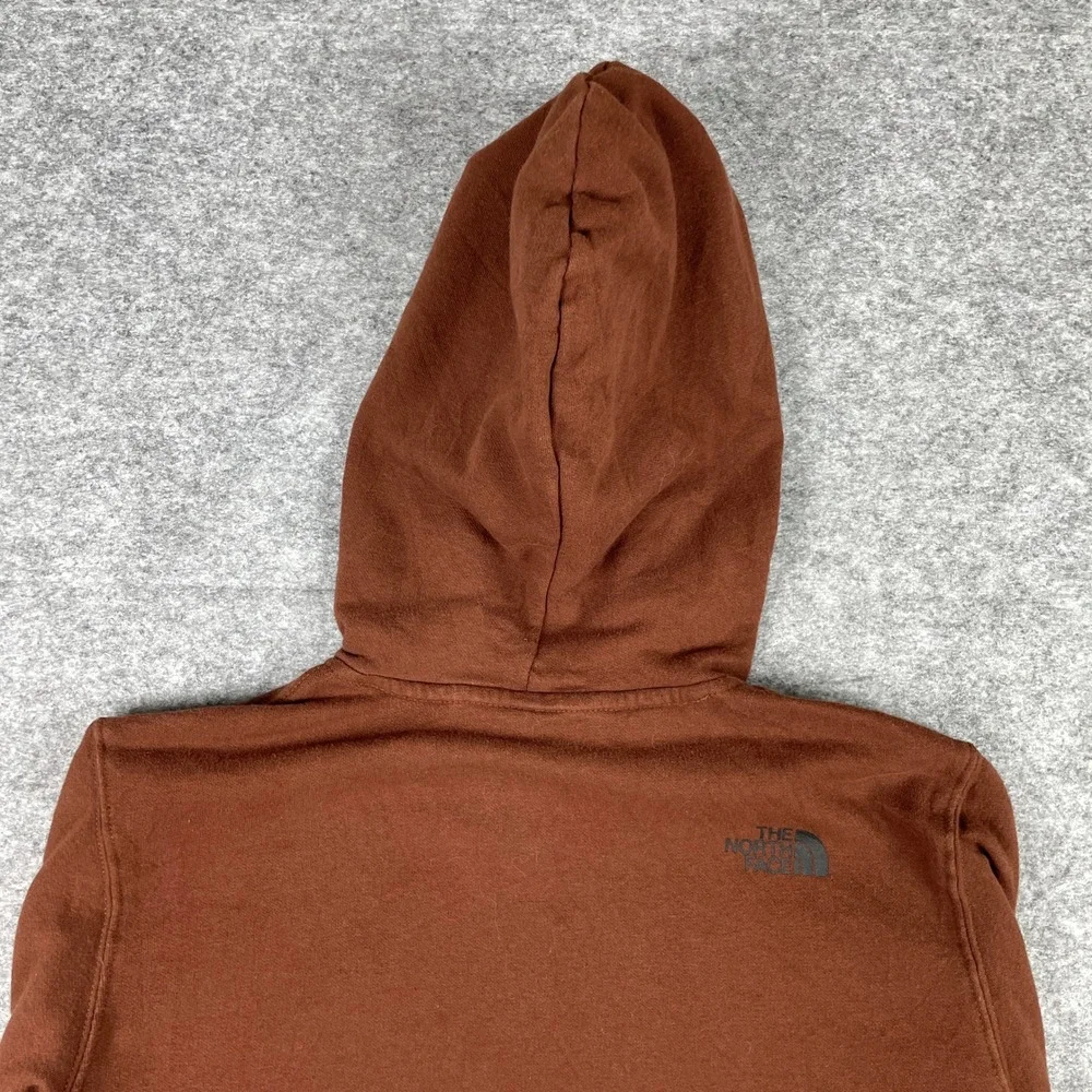 The North Face Hoodie Mens S Brown Grizzly Bear Half Dome Pullover Sweatshirt